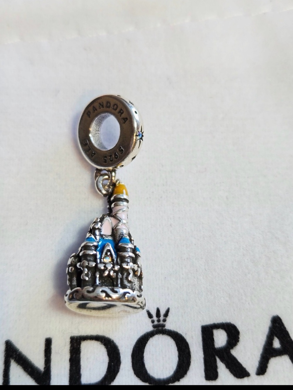 🏰 Pandora Disney Fantasyland Castle Dangle Charm – Sterling Silver ALE S925